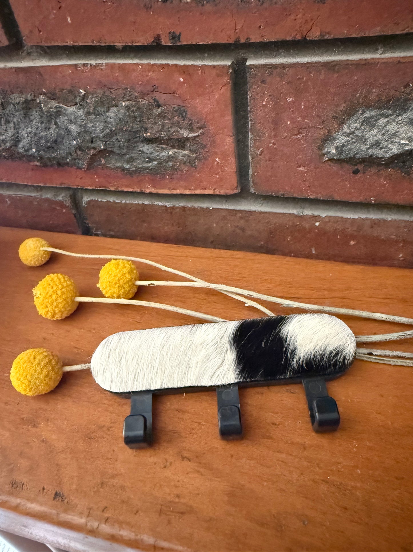 Cowhide key hook