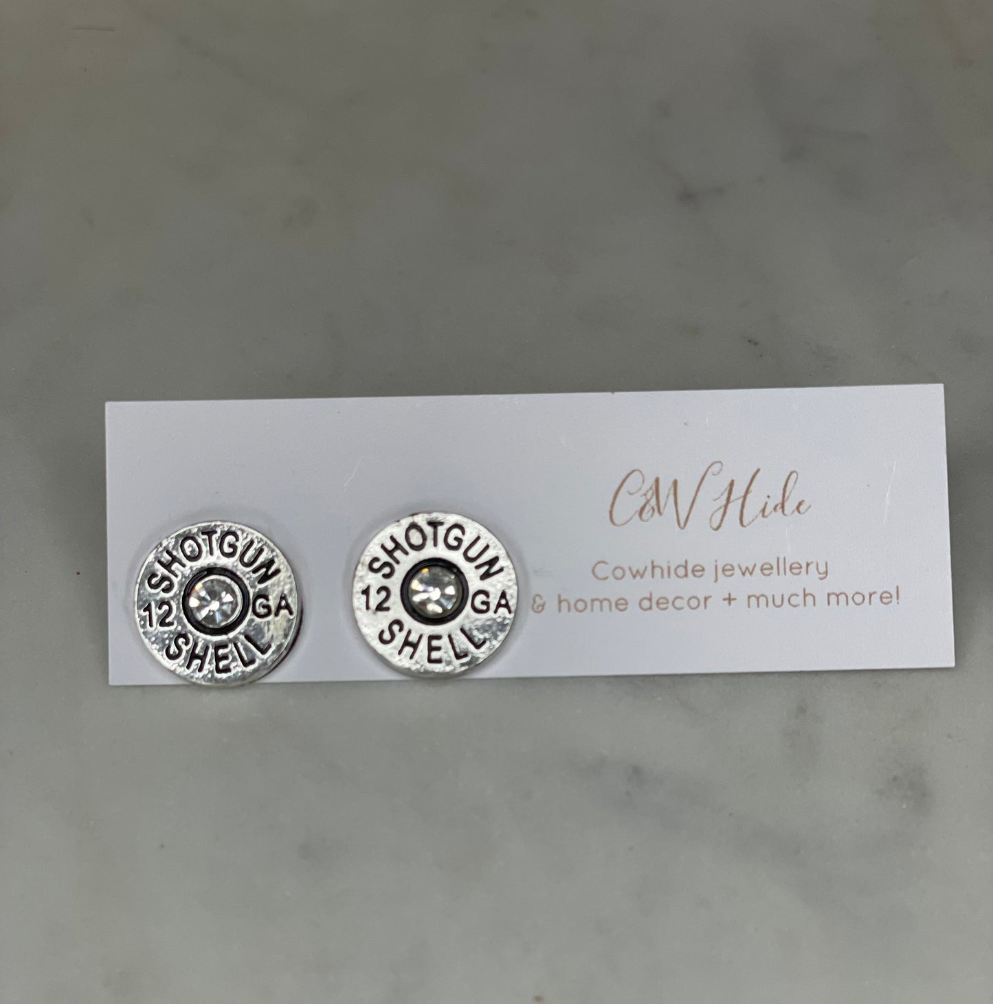 12 GA shotgun shell stud earrings