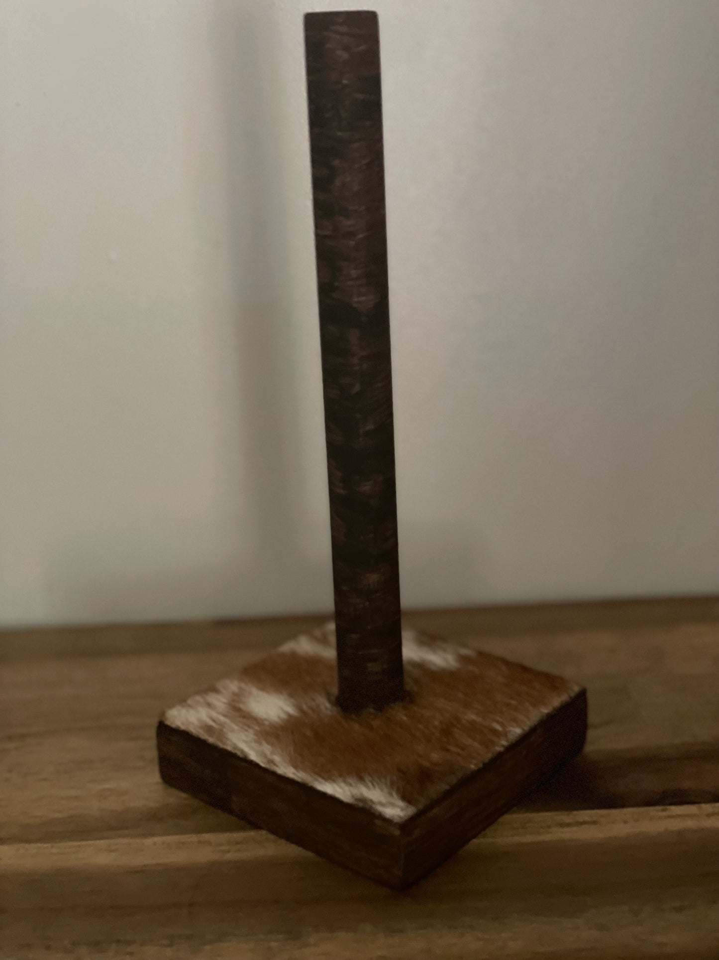 Cowhide Scrunchie holder