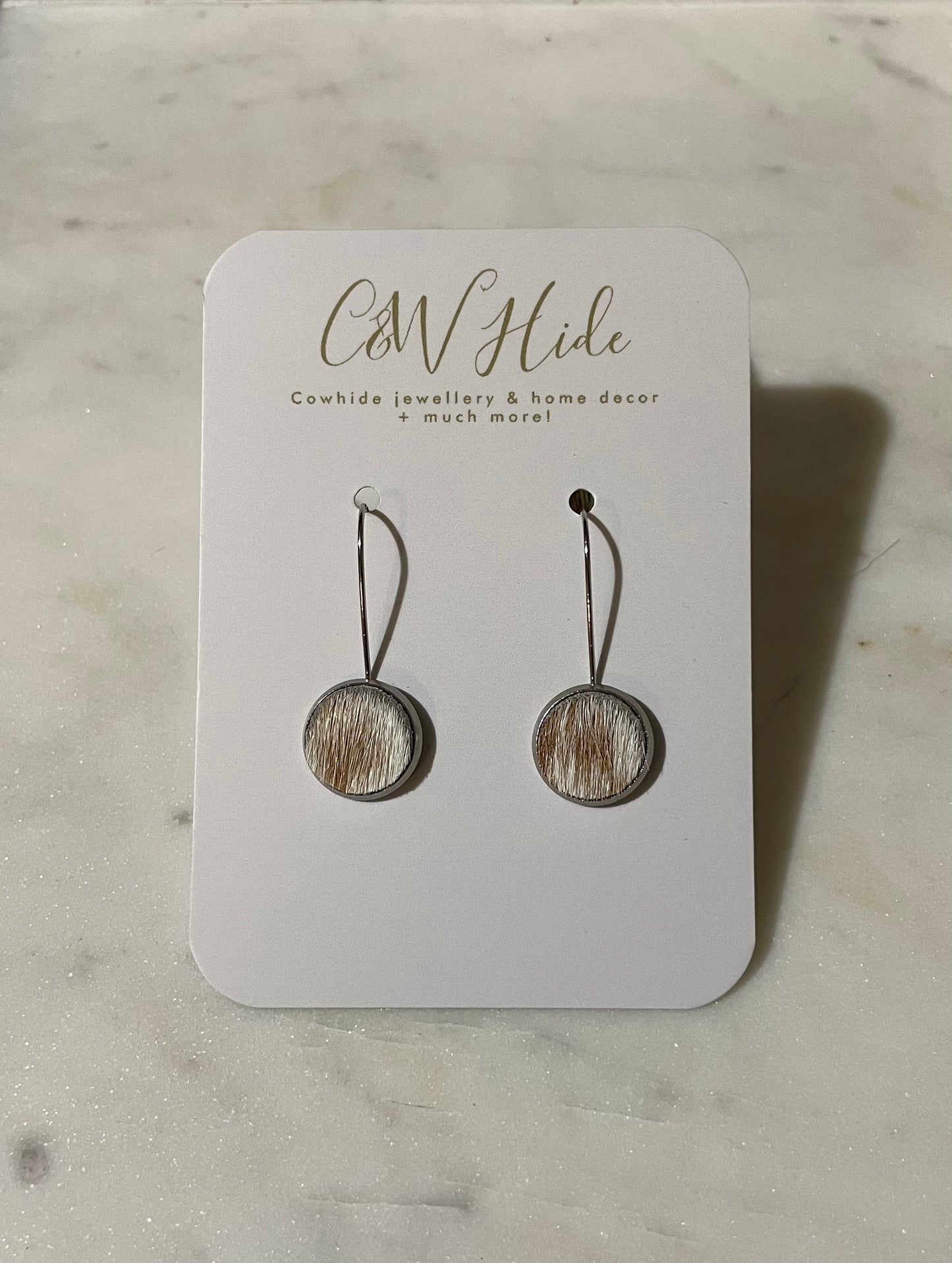 12mm hide hoop earring