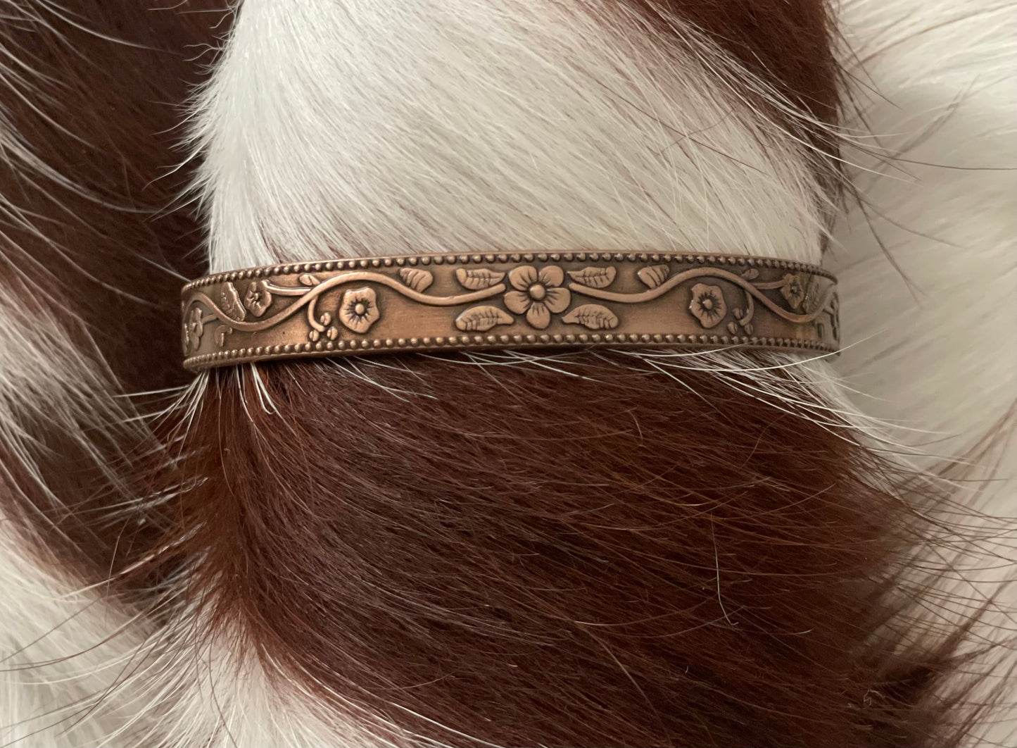 Floral copper band