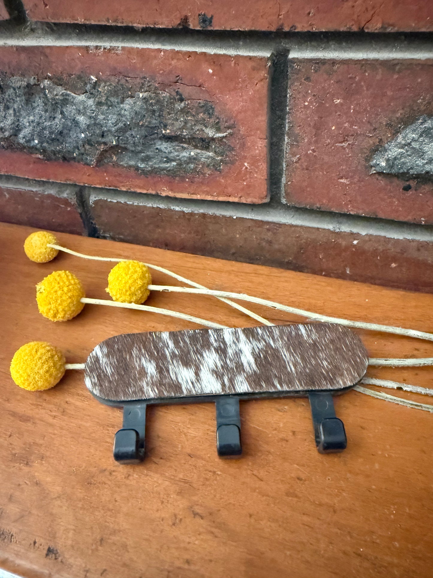 Cowhide key hook