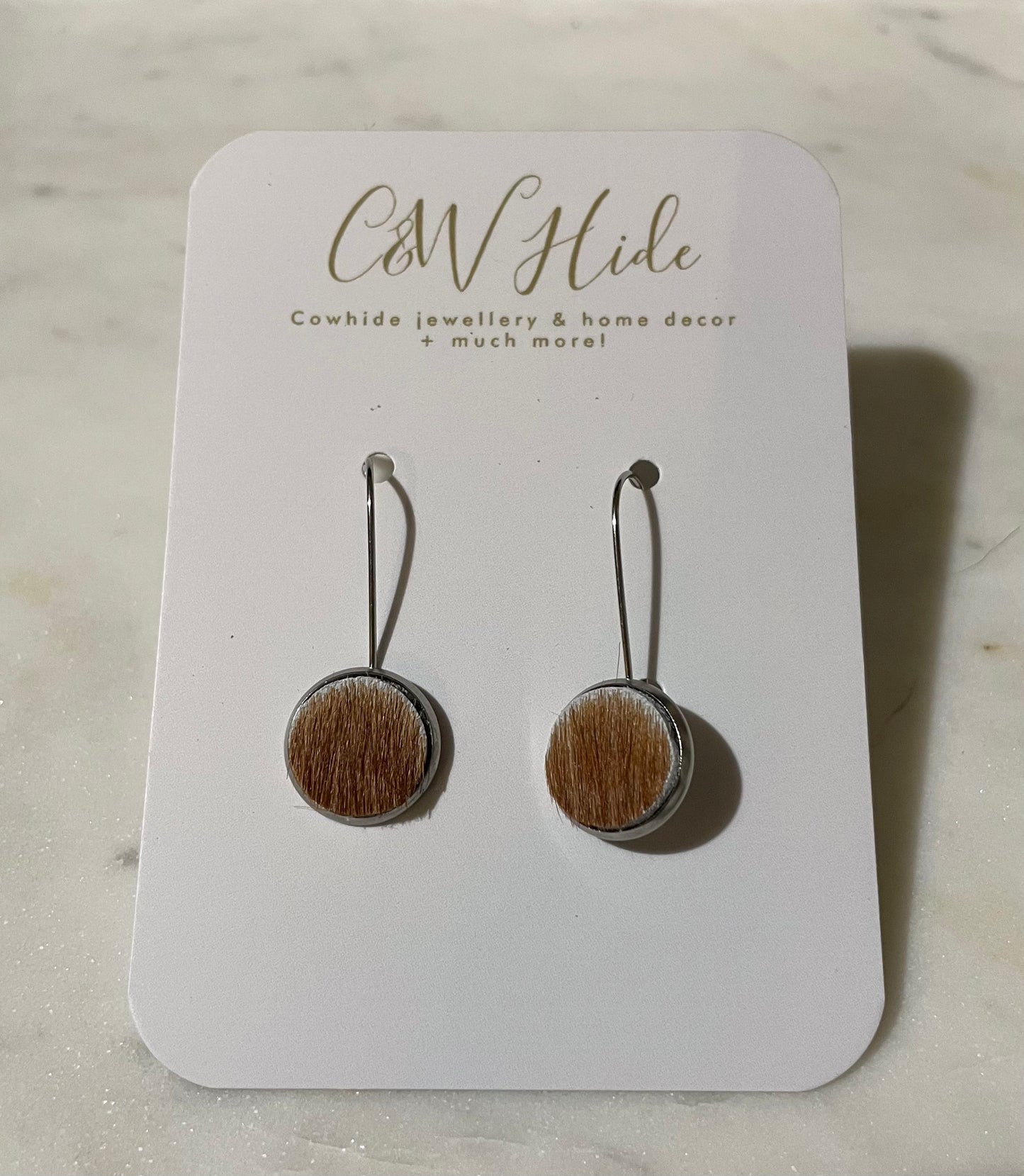 12mm hide hoop earring
