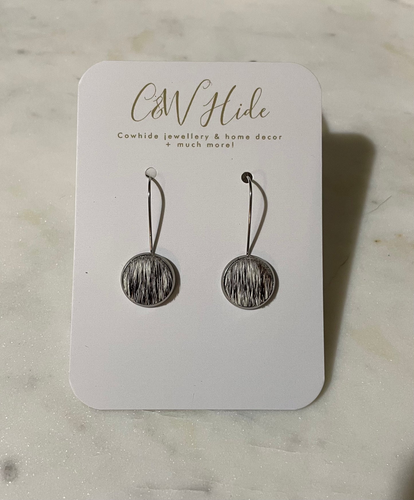 12mm hide hoop earring