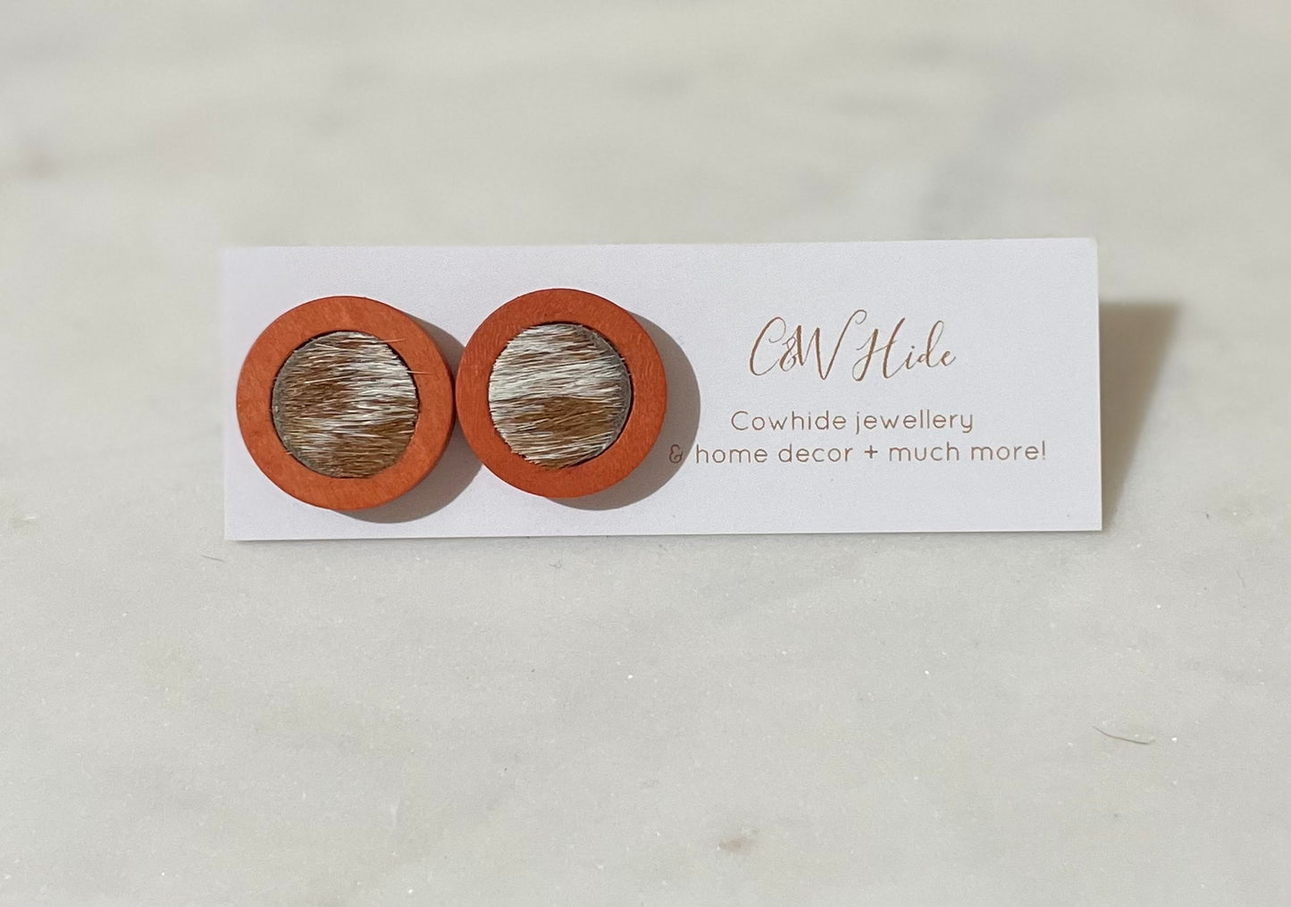 12mm Wood & Hide Stud