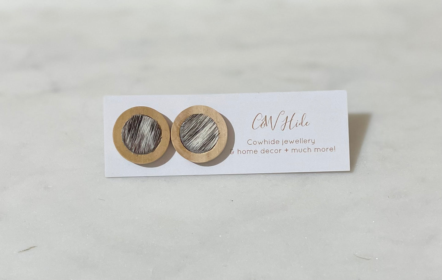 12mm Wood & Hide Stud