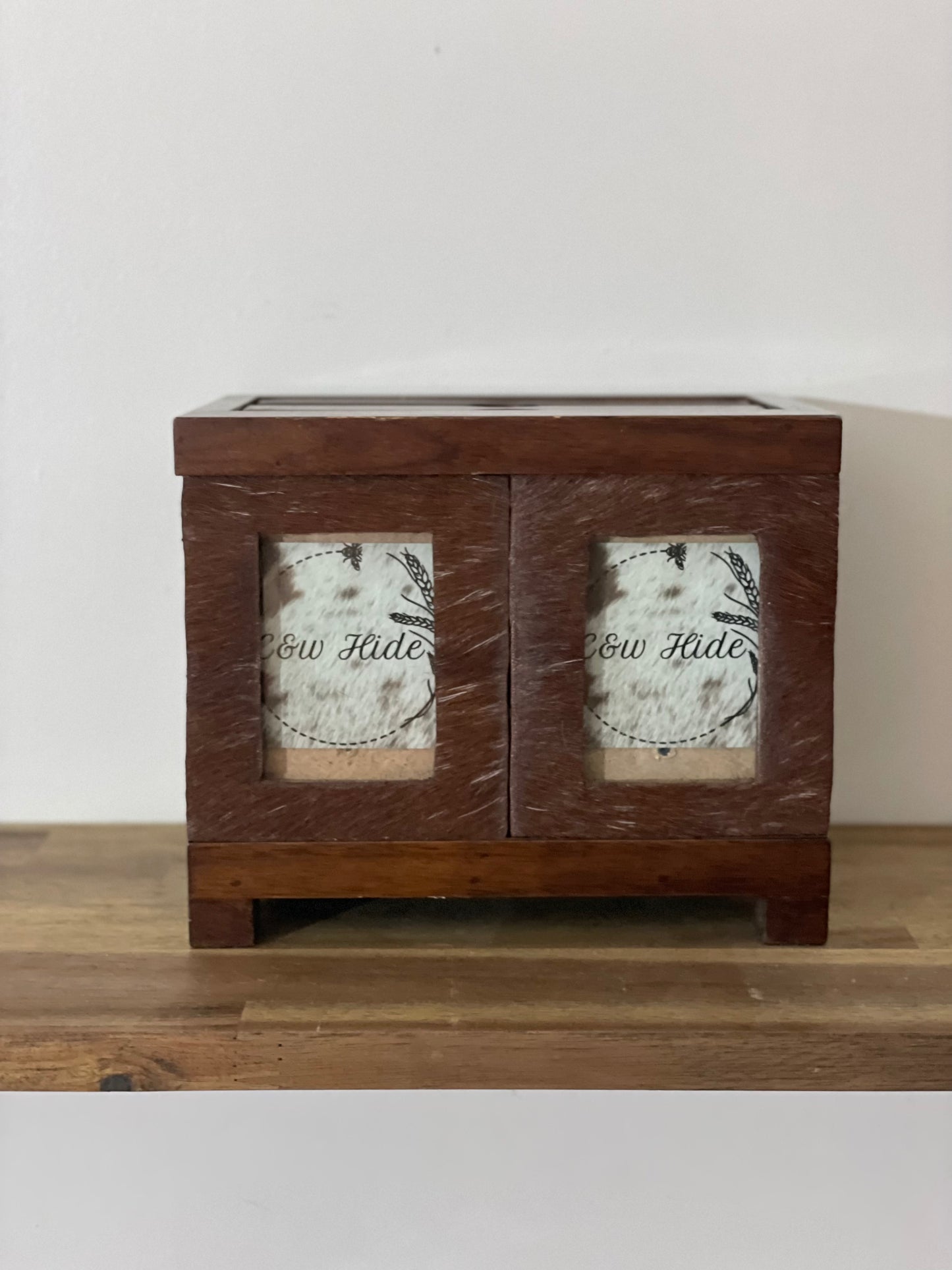 Cowhide Photo album box