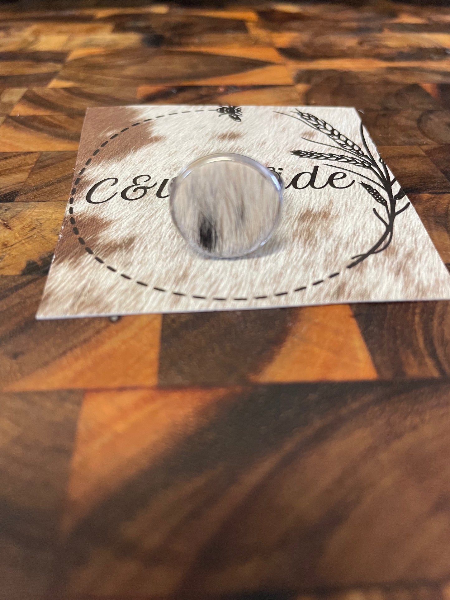 Cowhide ring