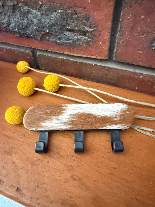 Cowhide key hook