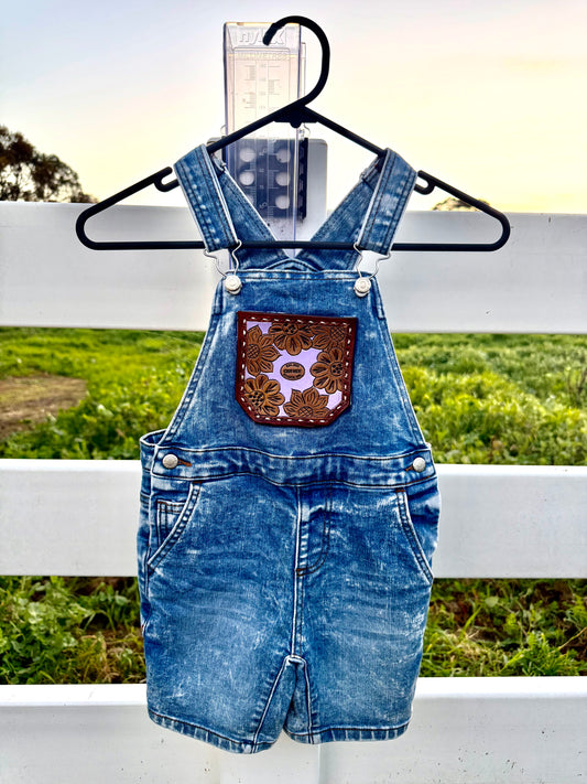 Little Darlin Flower Overalls