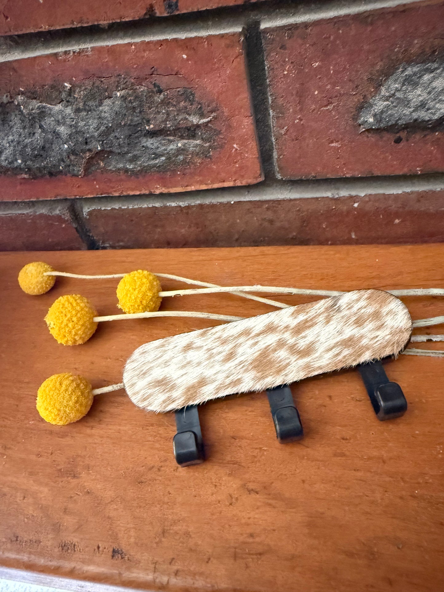 Cowhide key hook