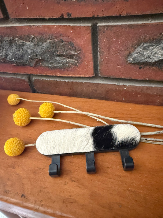 Cowhide key hook