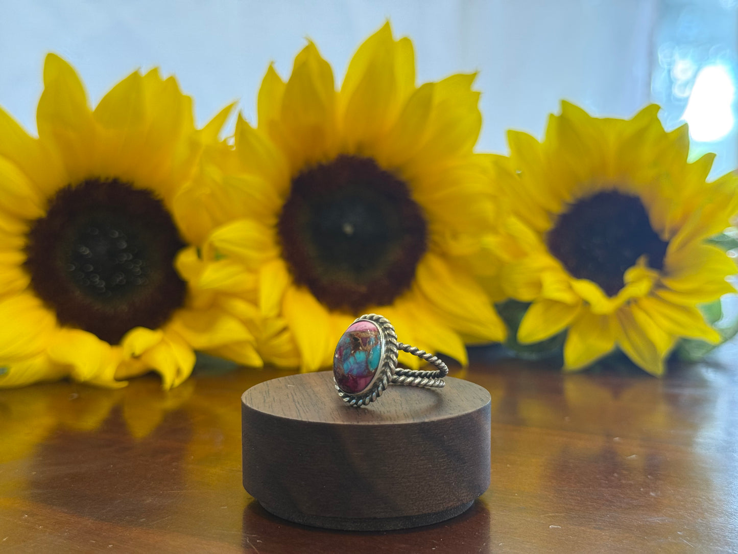 Purple Oyster Turquoise•Phoebe• Ring