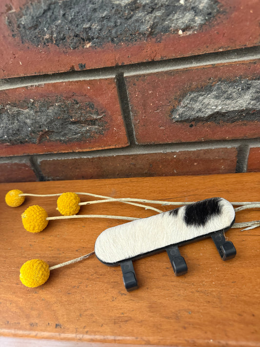 Cowhide key hook
