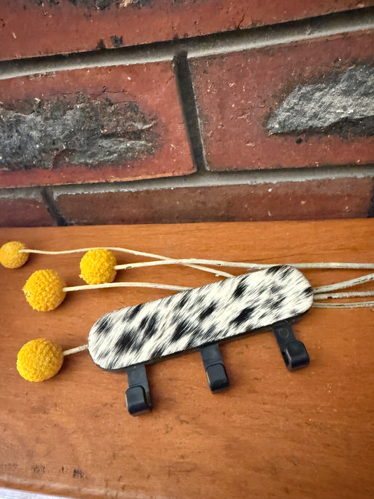 Cowhide key hook