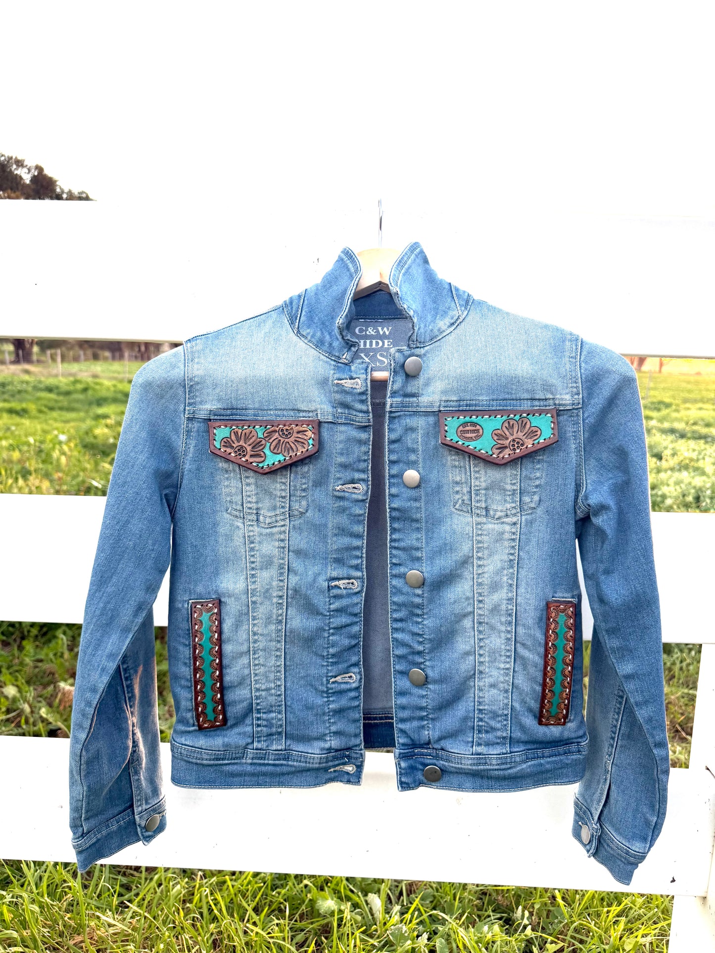 Buttercup Tooled Denim Jacket