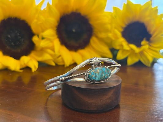 Turquoise •Bonnie• cuff bracelet