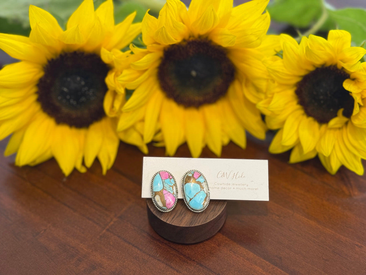 Cotton Candy Turquoise earrings