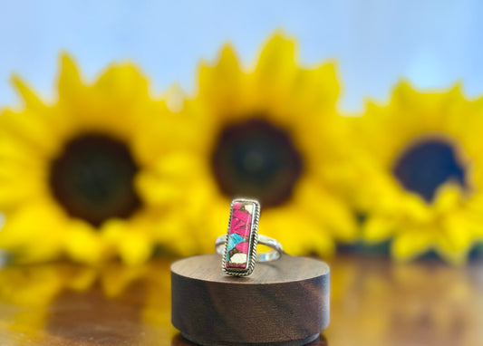 Genuine Cotton Candy Turquoise•MEL• Ring