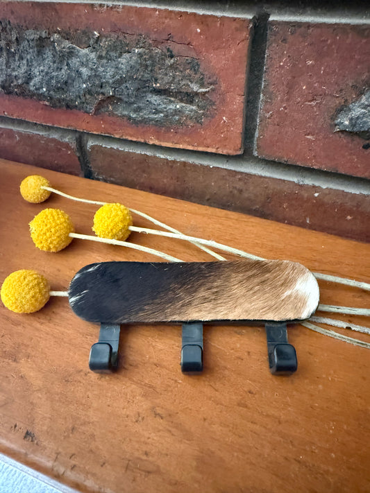 Cowhide key hook