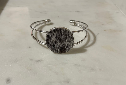 Cowhide cuff bracelet