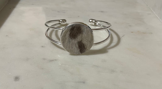 Cowhide cuff bracelet