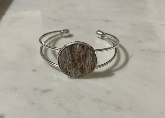 Cowhide cuff bracelet