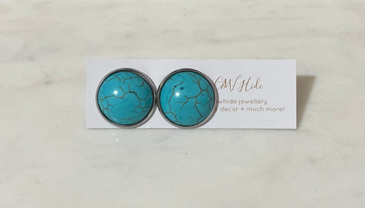 20mm Turquoise stud