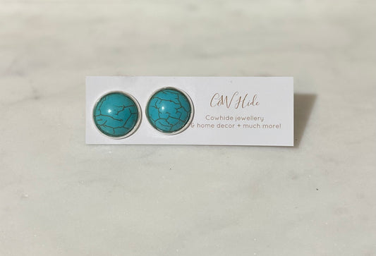 16mm turquoise stud