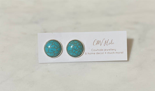 14mm Turquoise stud